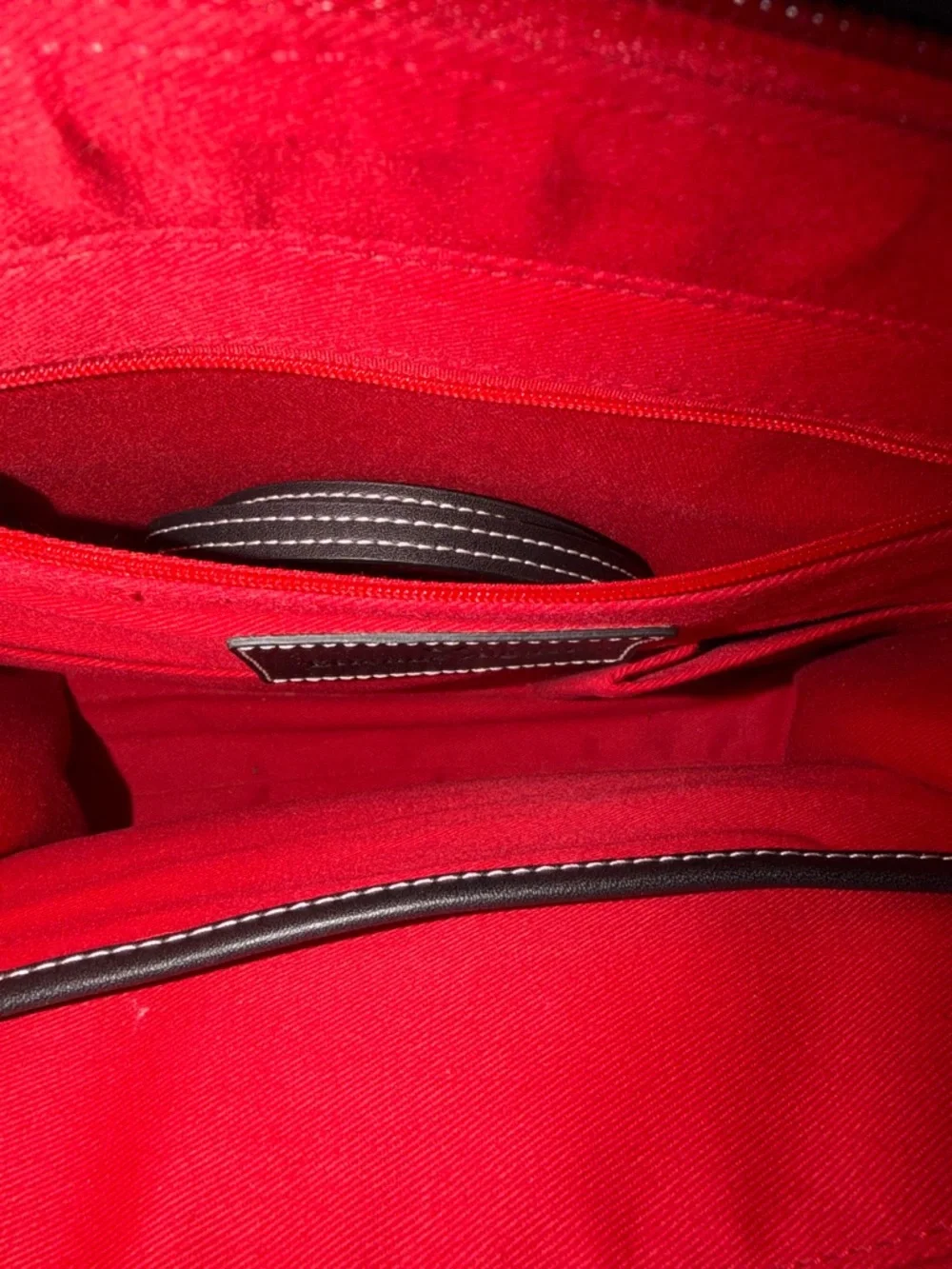 Etienne Aigner like new red medium satchel crossbody